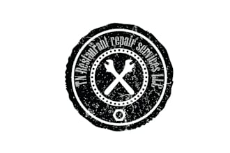 design minimal fast food restaurant repair services logo