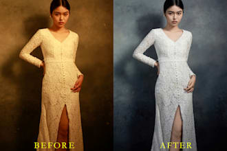 do professional portrait retouching business photo beautify