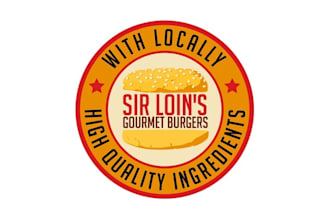 design super new gourmet burger restaurant logo