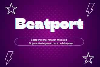 promote your beatport song, amazon mixcloud song to targeted 500k music listener