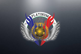 design greatest powerful platinum fc logo