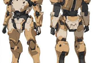 design robots and concept art of futuristic mecha