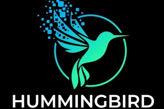 design creative eye catching  hummingbird logo for you in just 1 day