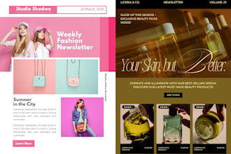 design editable canva newsletter template for your brand