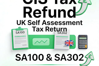 prepare and file your UK self assessment tax return with cis refund