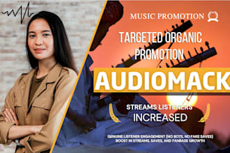 promote your audiomack music with organic ads to get real listeners and go viral