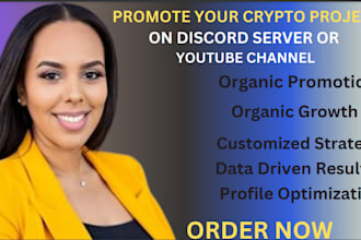 promote crypto web3 projects, token airdrop on my youtube channel