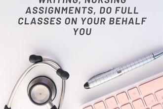 do medical manuscript writing, nursing projects