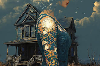 desing a custom tattoo sleeve art for you