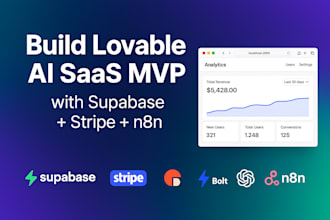 do n8n backend lovable frontend, supabase for memory