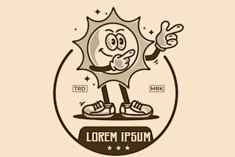 design super parody logo with satisfaction guaranteed