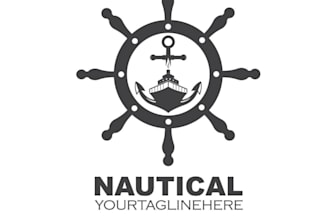 design high quality nautical logo with free source file