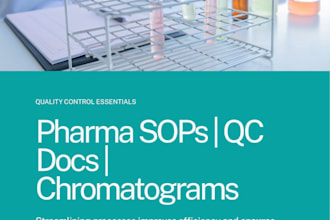 write pharmaceutical sops, method of analysis
