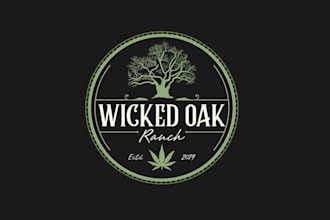 create a wicked logo for cannabis cultivation ranch