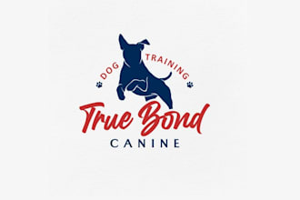 design catchy playful dog trainer logo