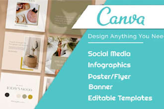 create canva designs for facebook, and business branding