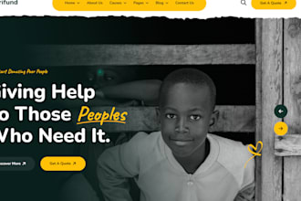 redesign non profit website charity website donation website 501c3 ngo website