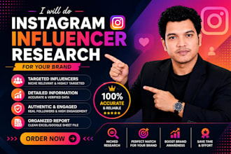 do instagram influencer research for your brand