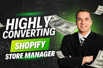 be your shopify virtual assistant and shopify manager