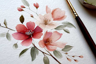 craft a beautiful botanical or floral illustration