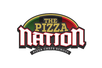 design minimal corporate pizza logo