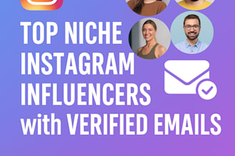 find niche instagram influencers with emails