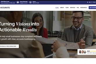 build squarespace accounting website CPA firm bookkeeping site business website