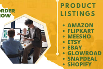 optimize and list your products on amazon, flipkart ,meesho