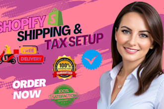 do shopify shipping and tax setup, store audit to fix shopify shipping worldwide