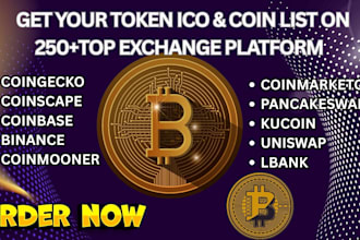 do coin listing, token listing, ico, on coingecko, coinmarketcap, pancakeswap