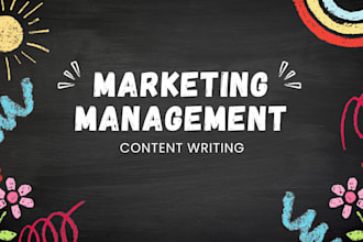 marketing management content writing