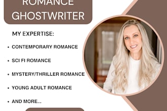 be romance ebook ghostwriter, rewrite romance novel, story, book