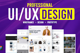design modern ecommerce UI UX for your website or app in figma