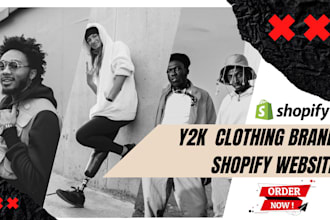 build streetwear y2k shopify website design y2k streetwear clothing brand store