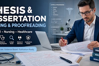 edit and proofread your medical, nursing, or healthcare thesis and dissertation