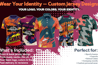 custom jersey design or sublimation design
