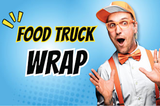 food truck wrap design and any truck wrap