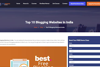 create and design blogspot website on blogger, SEO and fix issue