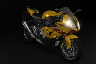 build up 3d aerodynamic model,sport bike,game asset,motorcycle animation,uv wrap