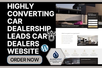 build car detailing website auto dealers car buyers test drive booking website