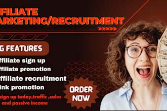 do affiliate recruitment, affiliate link promotion to get more affiliate signup