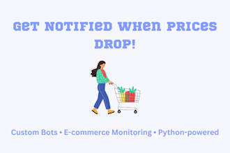build a custom bot to monitor product price and stock