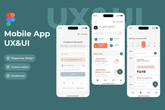 do figma UI UX designer for mobile apps, CRM dashboards and web admin panels