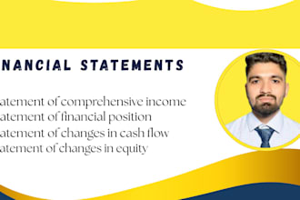 prepare financial statements, income statement, balance sheet