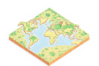 a unique vector or isometric map