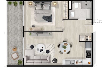 create 2d coloured architectural drawings