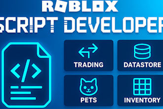 develop roblox game systems, logic, and scripts