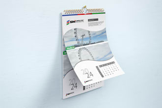 design wall calendar, desk calendar for 2026 company branding