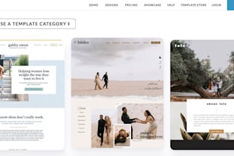 design showit website customize showit template redesign showit website