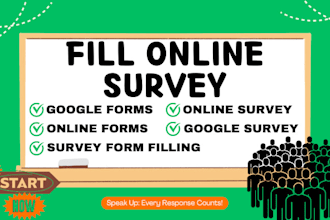 fill online survey using google forms for survey form filling